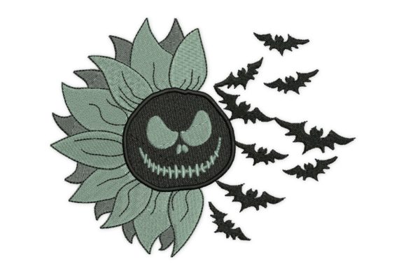 Halloween Sunflower: A Thoughtful Embroidery Design for Meaningful Gifts
