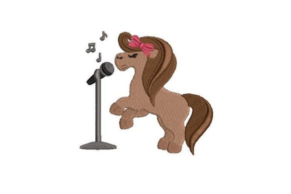 Horse Singer: A Charming Embroidery Design for Meaningful Handmade Gifts
