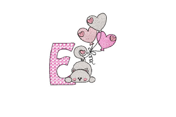 Letter E Cat Sketch