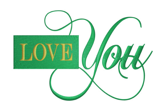 Love You Logo: A Seasonal Embroidery Staple