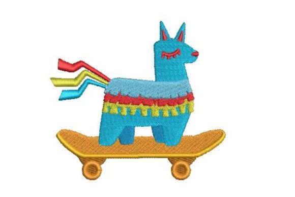 Pinata Riding Skateboard