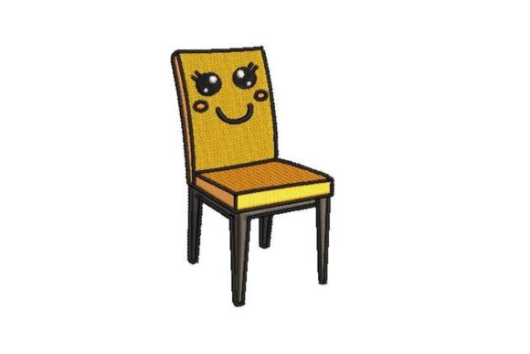 Smiling Chair: A Seasonal Embroidery Gem